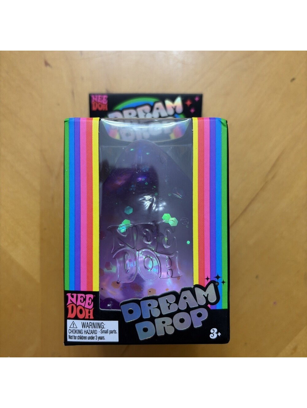 NeeDoh DREAM DROP Squishy Schylling Fidget Squeeze Toy (Glitter Purple)